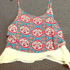 Silk colorful blouse